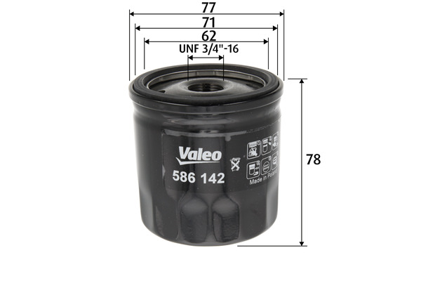 VALEO 586142 olajszűrő